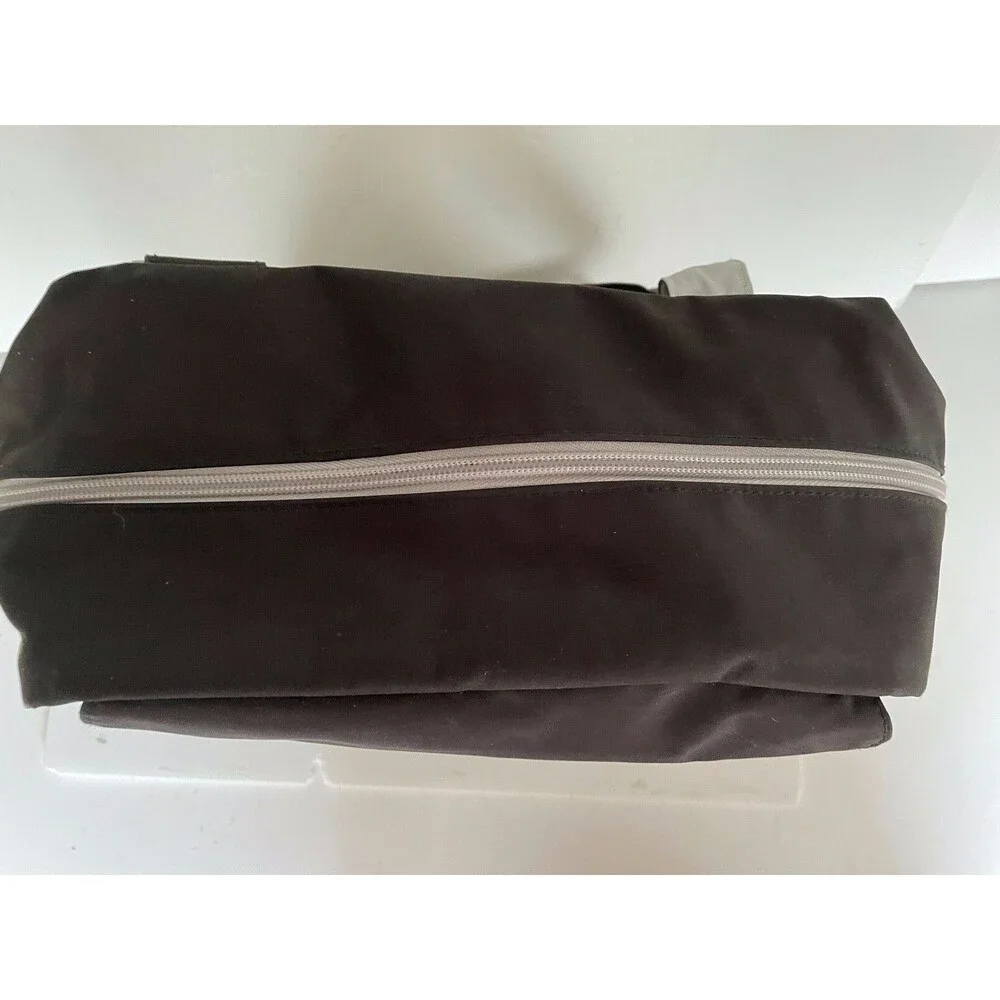 JuJuBe Black & Silver Diaper Bag Backpack with Changing Pad 11